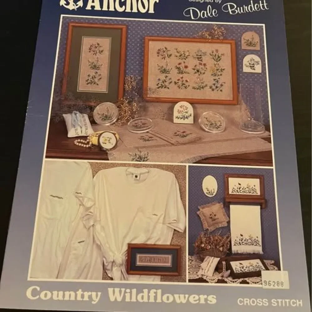 Vintage Cross Stitch Pattern Booklets Anchor, The Graph Goose, Temple Treasures